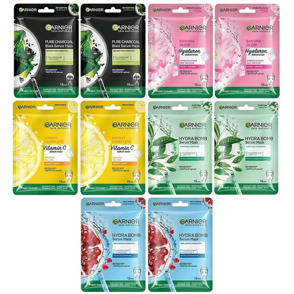 Garnier Face Mask sheet