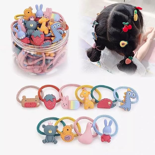 Shining Diva Fashion 20pcs Combo Elastic Hair Bands Ties Accessories for Baby Girls