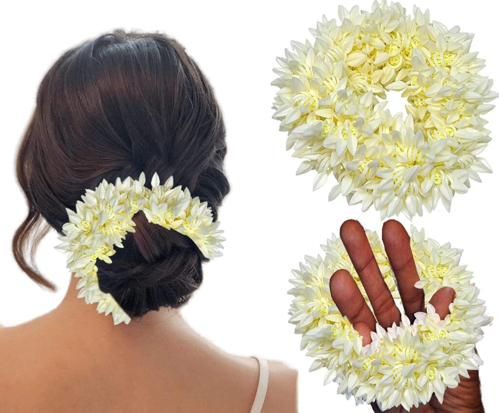 Temperia 2Pcs Scented Mogra Gajra Hair Accessories for Women, girls