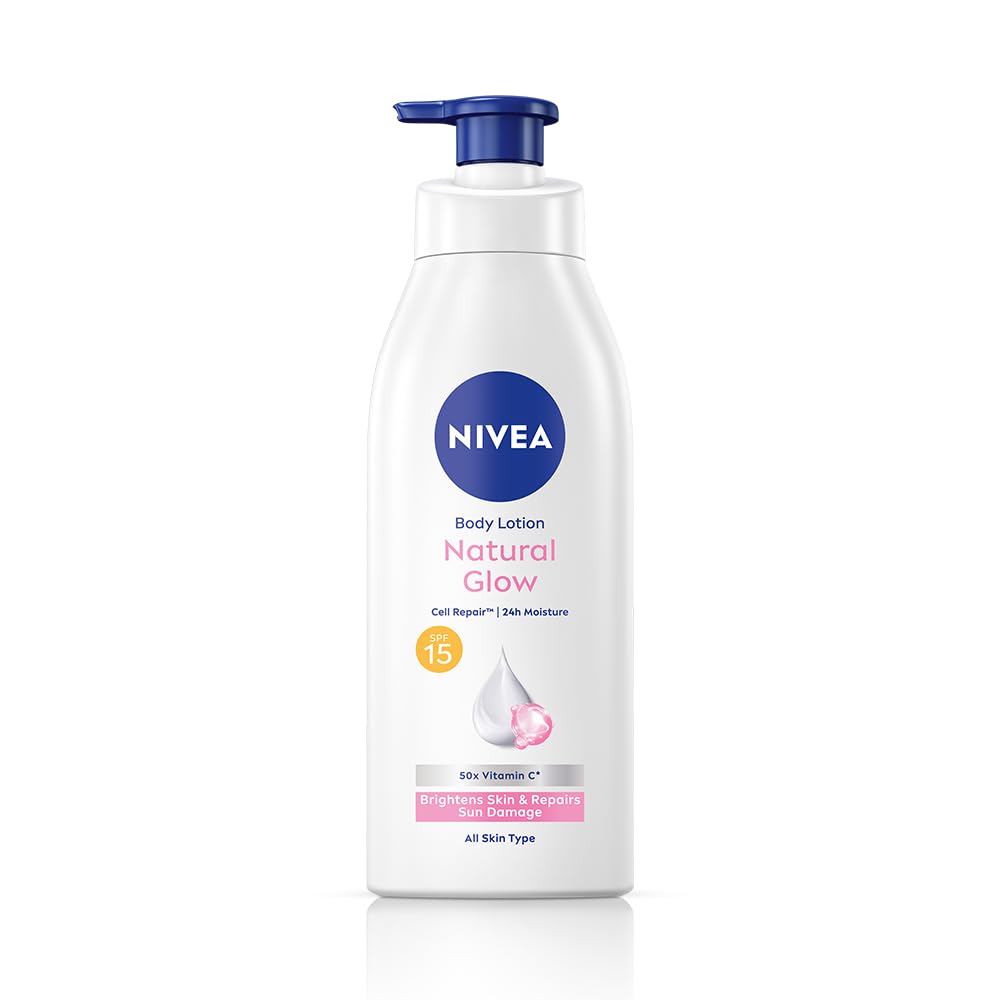 NIVEA Body Lotion Natural Glow (Cell Repair, SPF 15)
