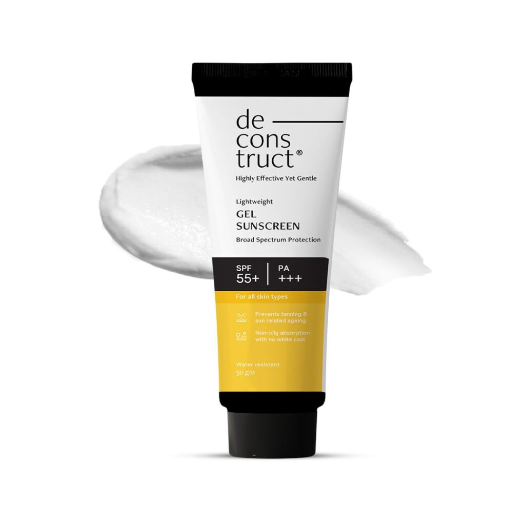 Deconstruct Face Gel Sunscreen SPF 50 for oily skin