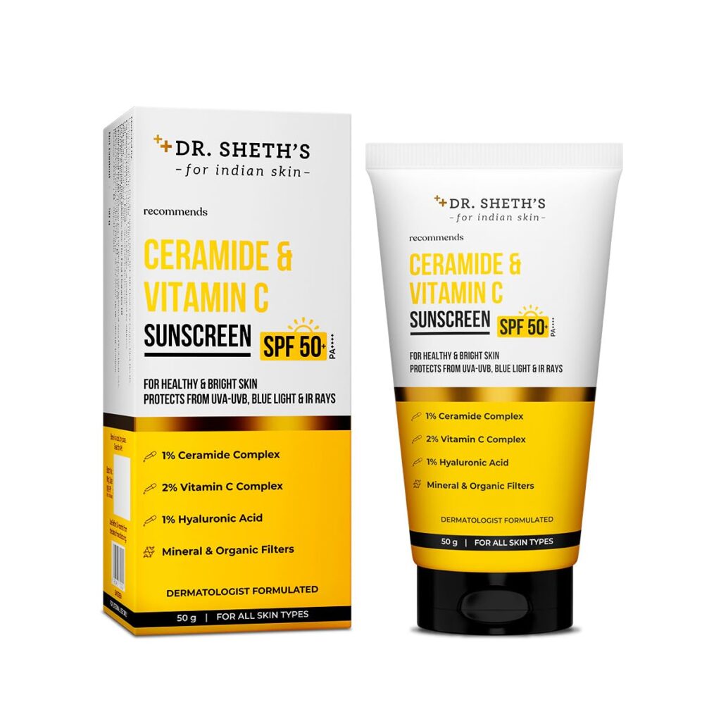 Dr. SHETH'S Ceramide & Vitamin C Sunscreen SPF 50