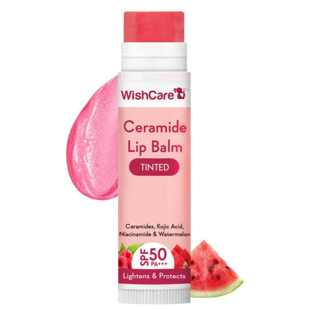 Wishcare tinted lip balm for dry lips 