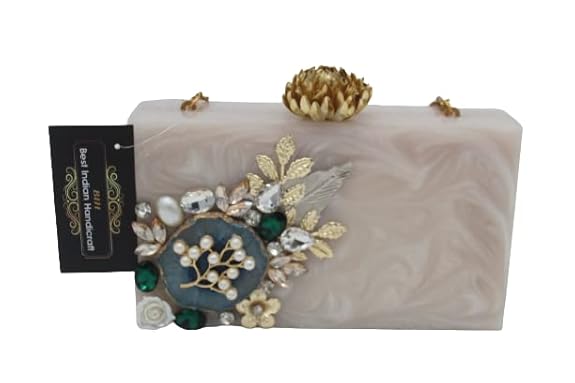BIH Purse for Bridal Embroidered Clutch Bag
