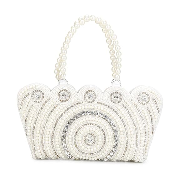 LONGING TO BUY Women's Tote Pearl Clutch
